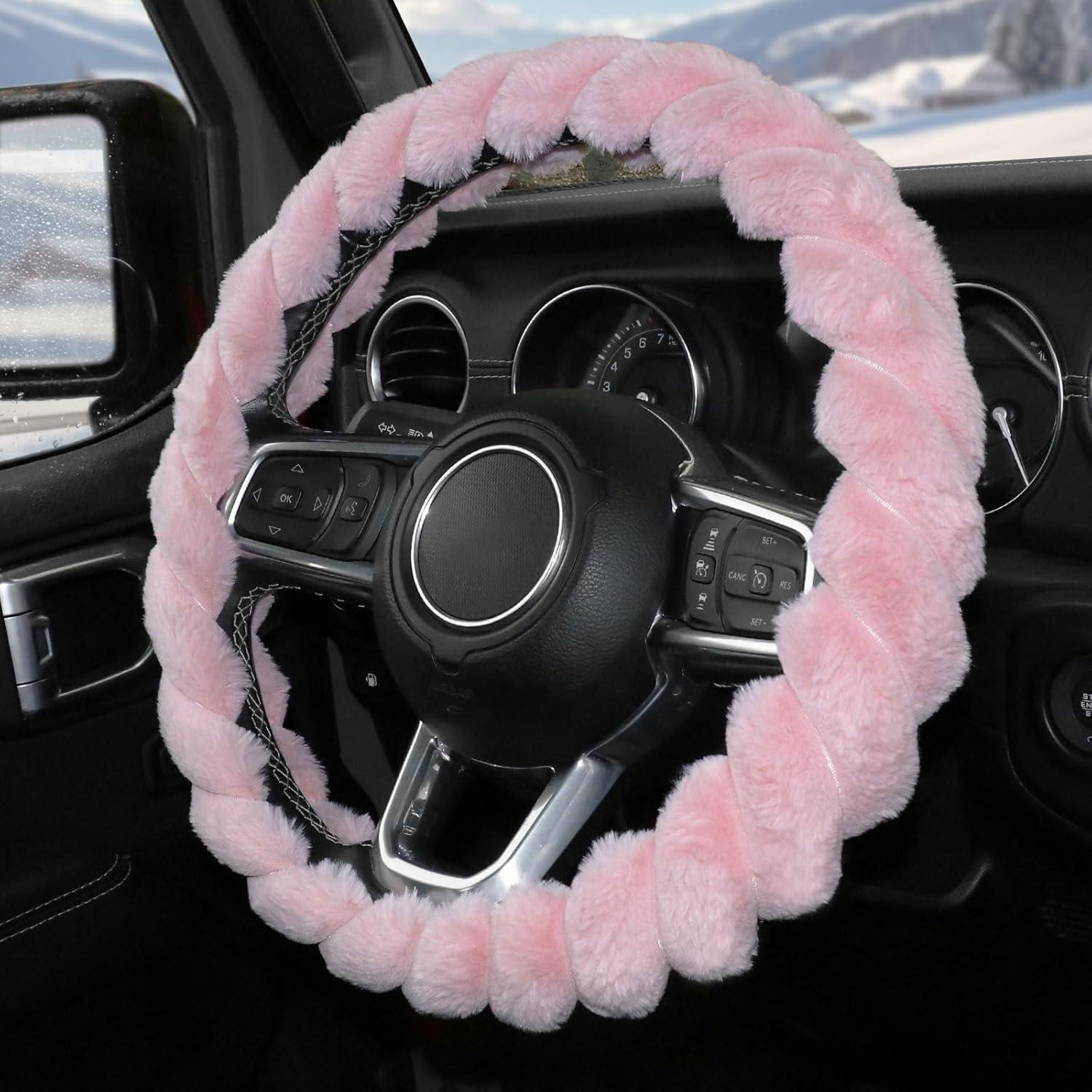 Funda de Volante KAFEEK Rosa 37-38 cm Antideslizante