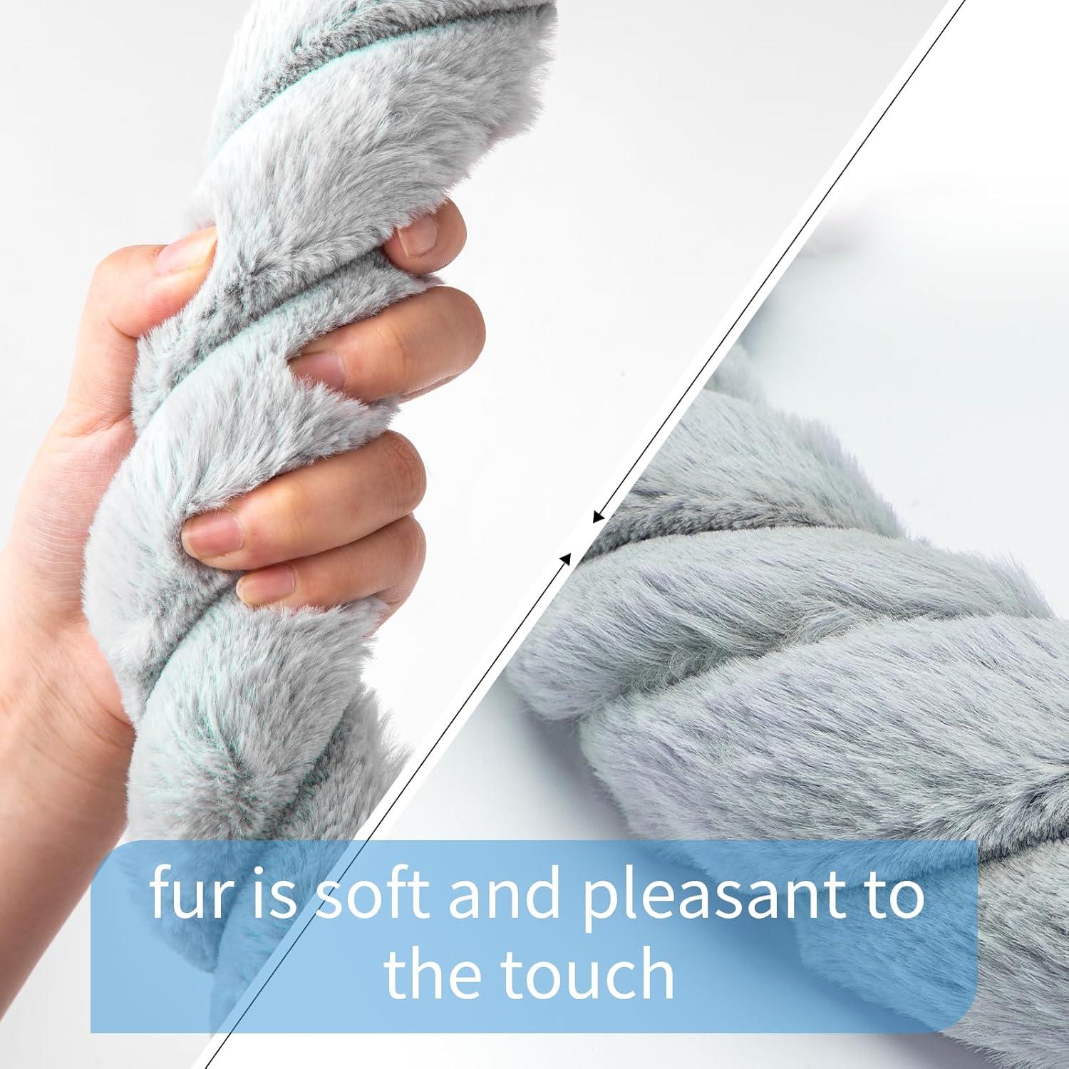 Cubierta de Volante de Piel de Pana Evankin Azul 35.56-37.47 cm