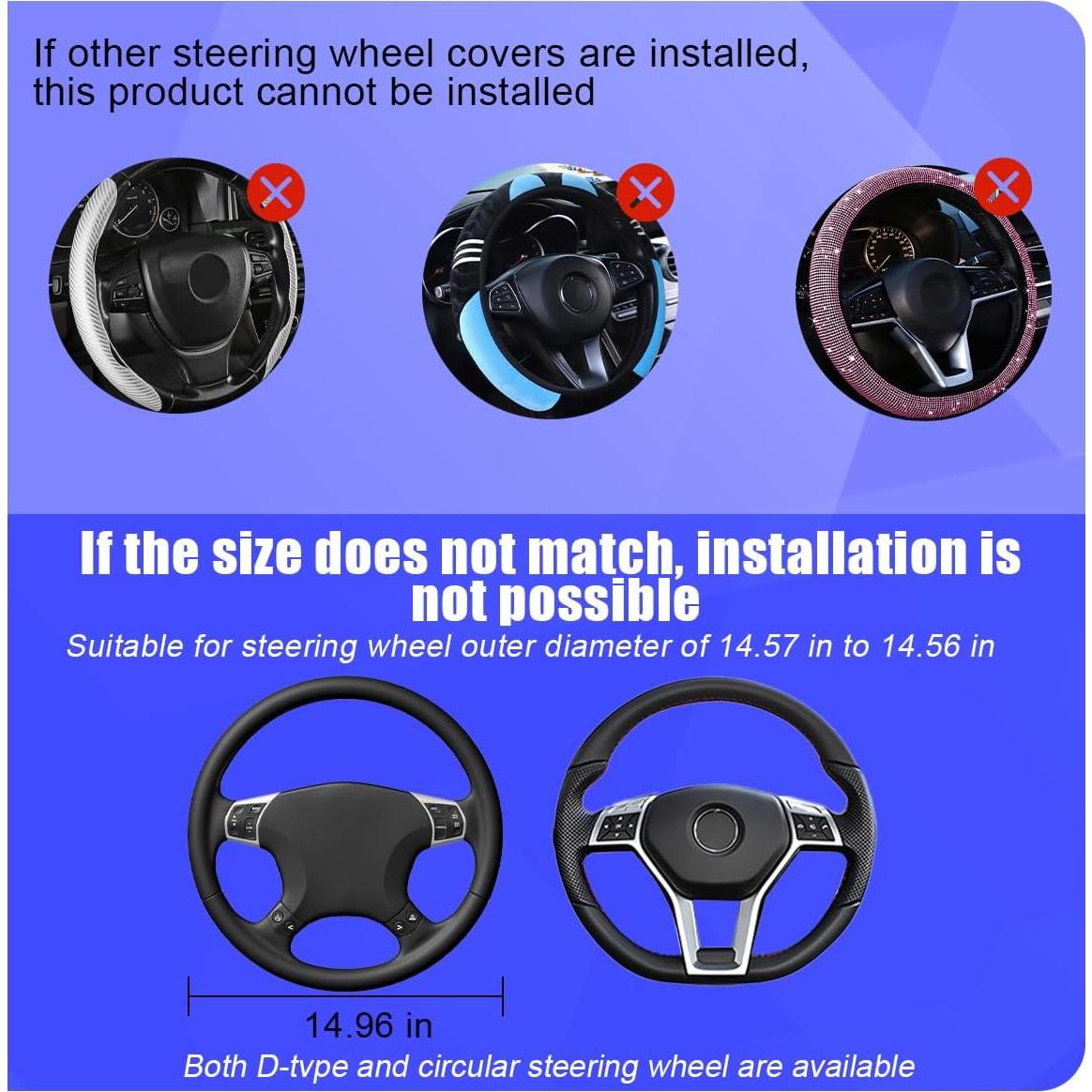 Cubierta de Volante Zpana Beige 38 cm Antideslizante Felpa