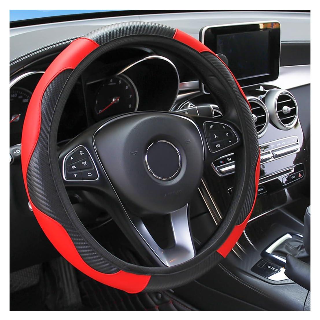 Cubierta de Volante Osilly 37-38 cm Fibra de Carbono Rojo