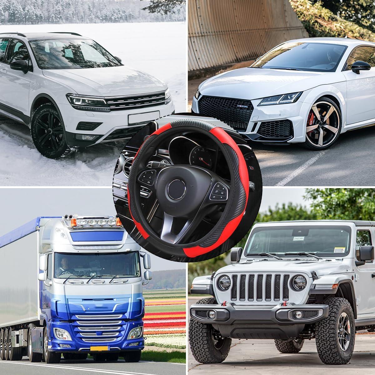 Cubierta de Volante Osilly 37-38 cm Fibra de Carbono Rojo