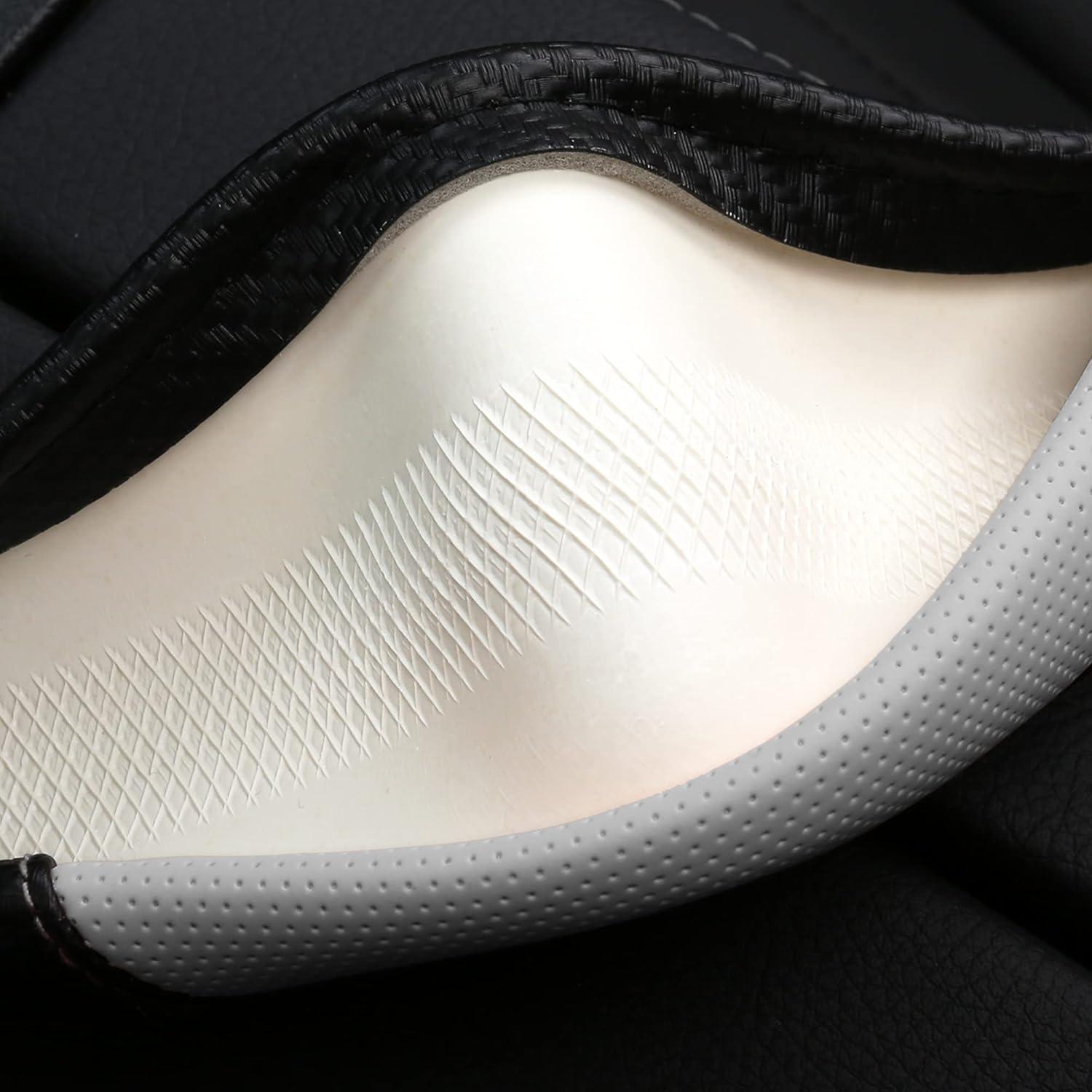 Cubierta de Volante de Coche HighnessHwoo Gato Carbono 37-38cm