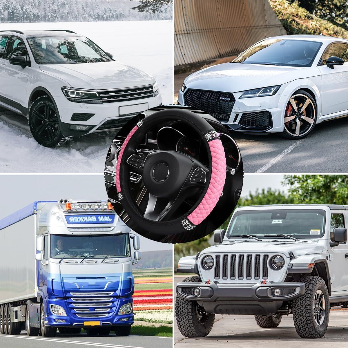 Cubierta de Volante Osilly Rosa Brillante 37-38 cm Cuero