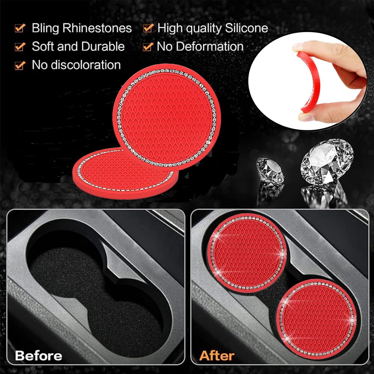 Juego de Accesorios para Auto ZYNQACC - Cubierta de Volante 38cm Rojo