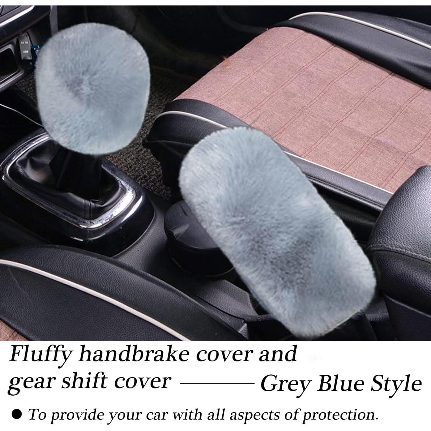 Juego de 4 Fundas de Volante Esponjosas WenMei - Gris Azul