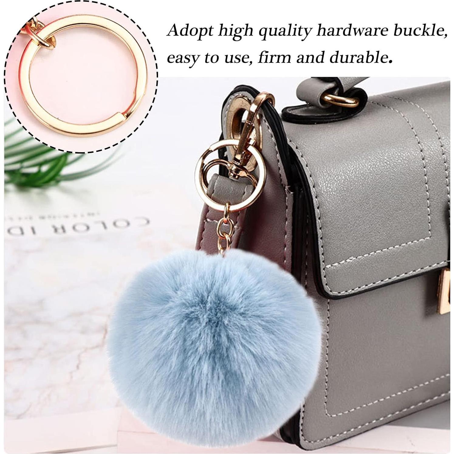 Juego de 4 Fundas de Volante Esponjosas WenMei - Gris Azul