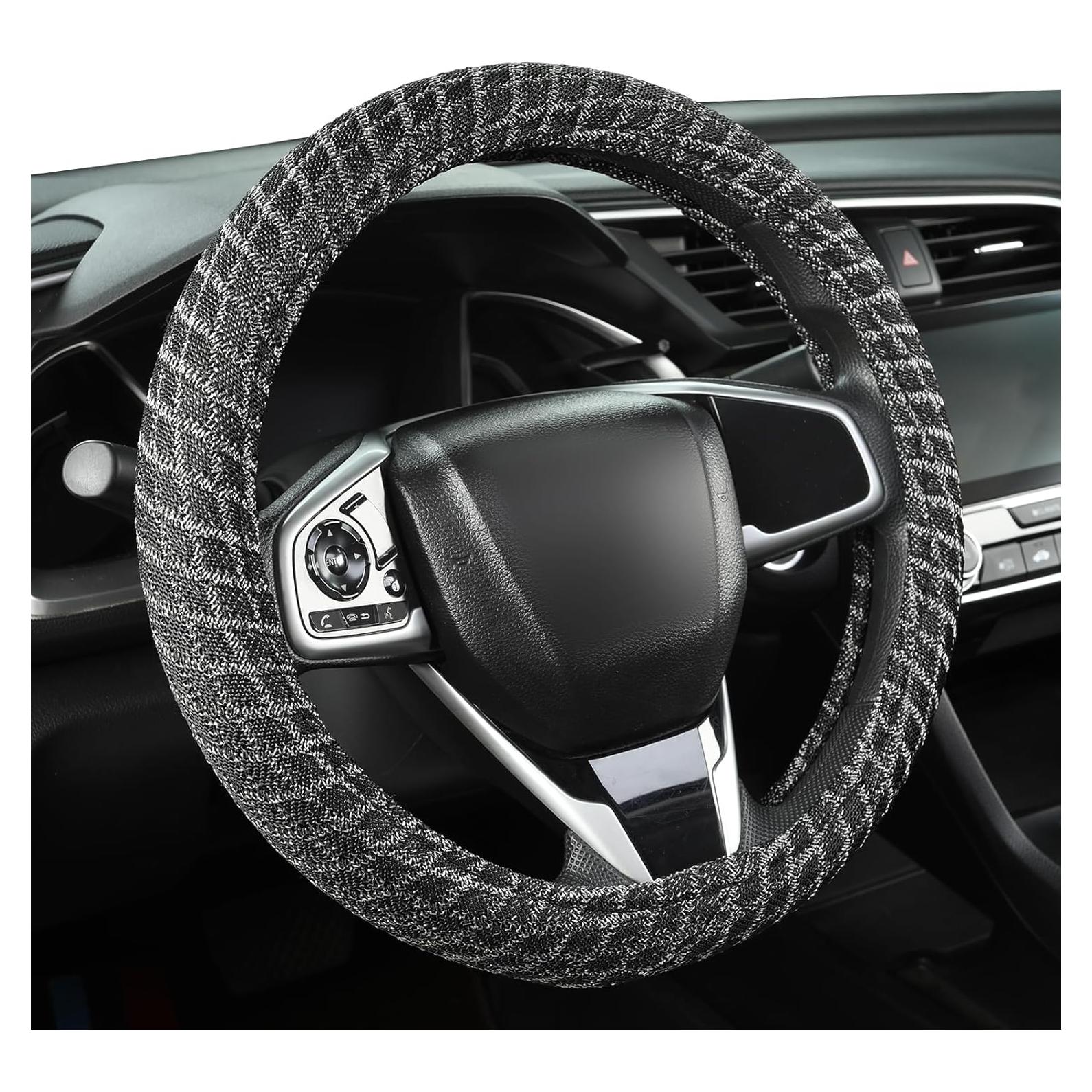 Cubierta de Volante Auto Newer 14.5-15" Antideslizante Negra