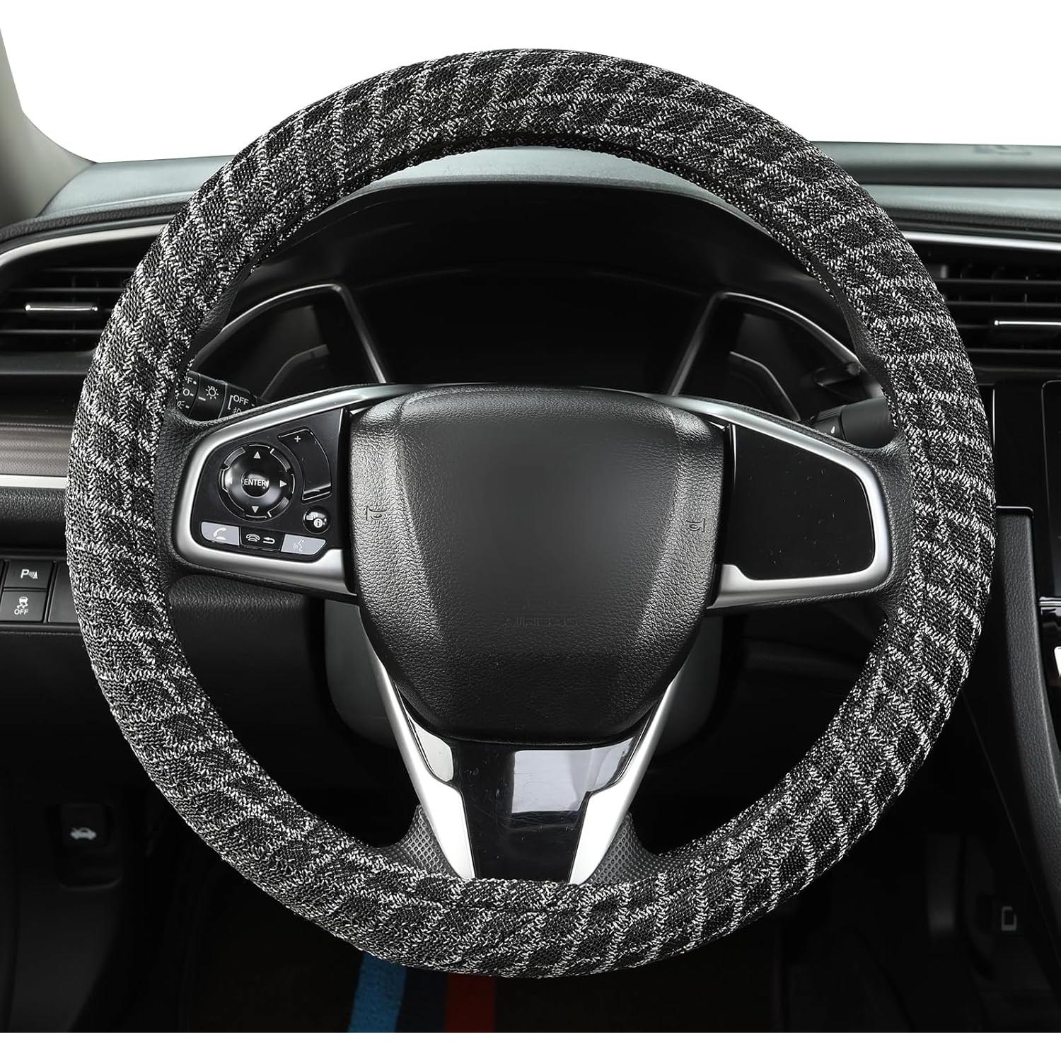 Cubierta de Volante Auto Newer 14.5-15" Antideslizante Negra