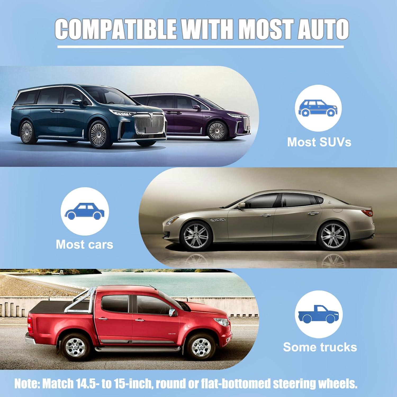 Cubierta de Volante Binsheo Tipo D 37-38 cm Antideslizante