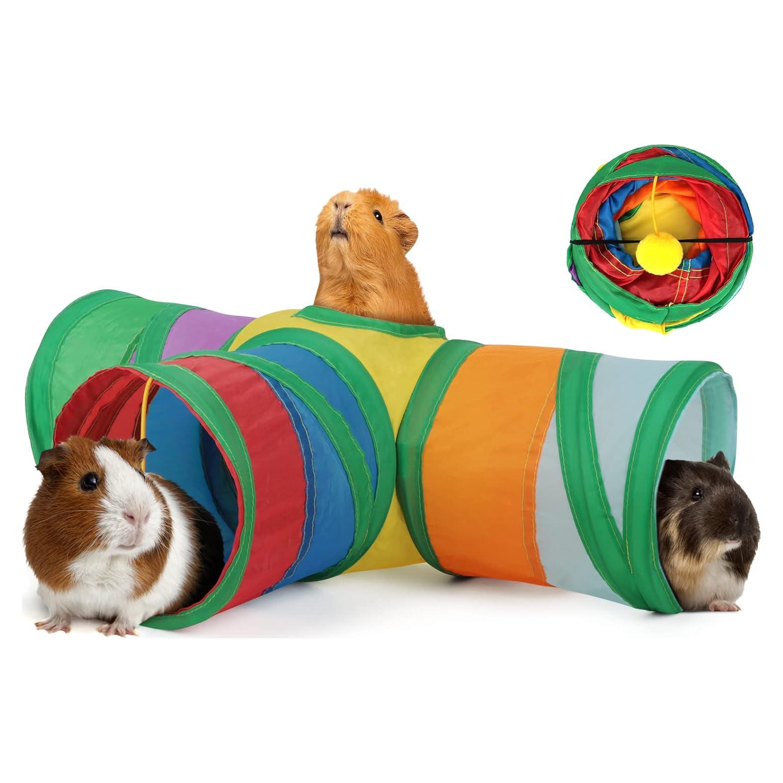 Túnel Colapsable para Mascotas YUEPET 3 Vías 44.5x14.9 cm