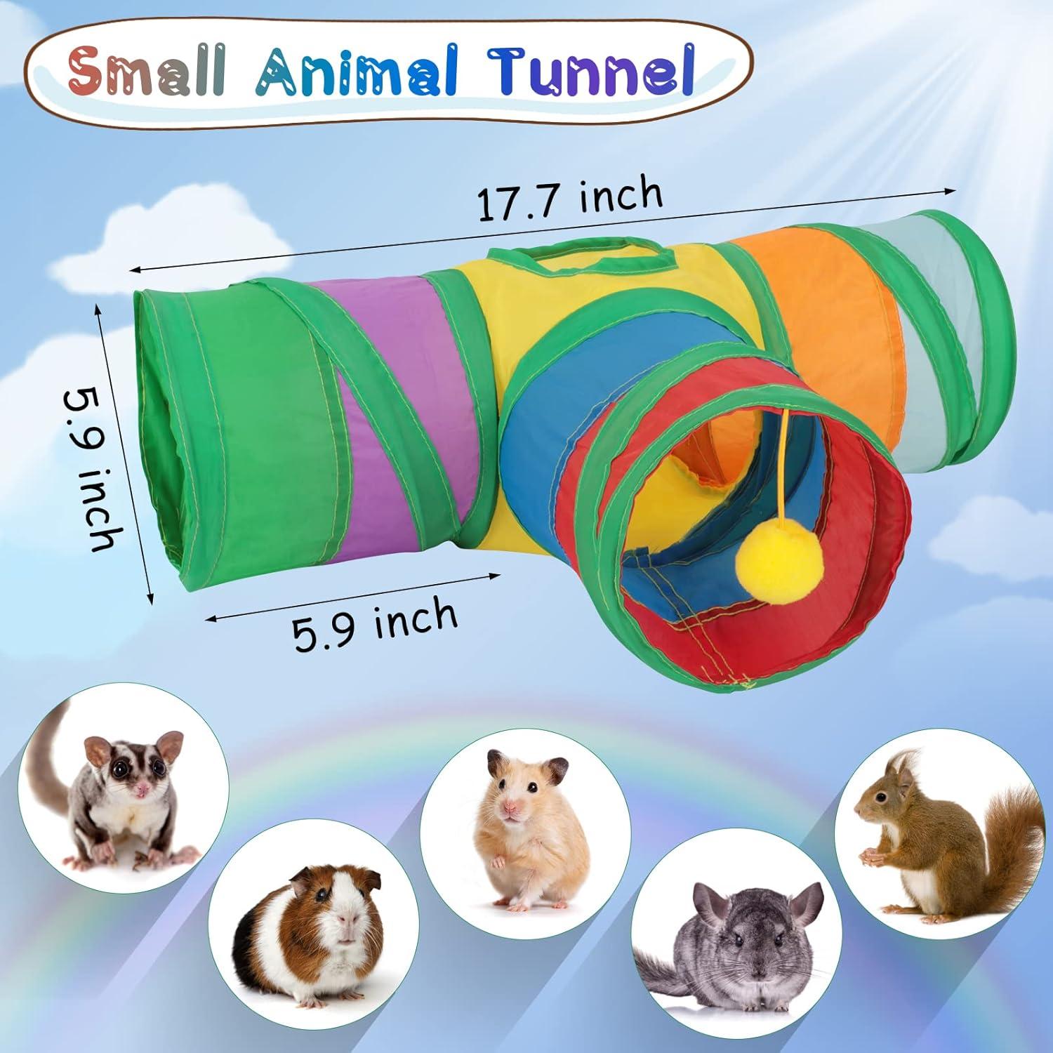 Túnel Colapsable para Mascotas YUEPET 3 Vías 44.5x14.9 cm