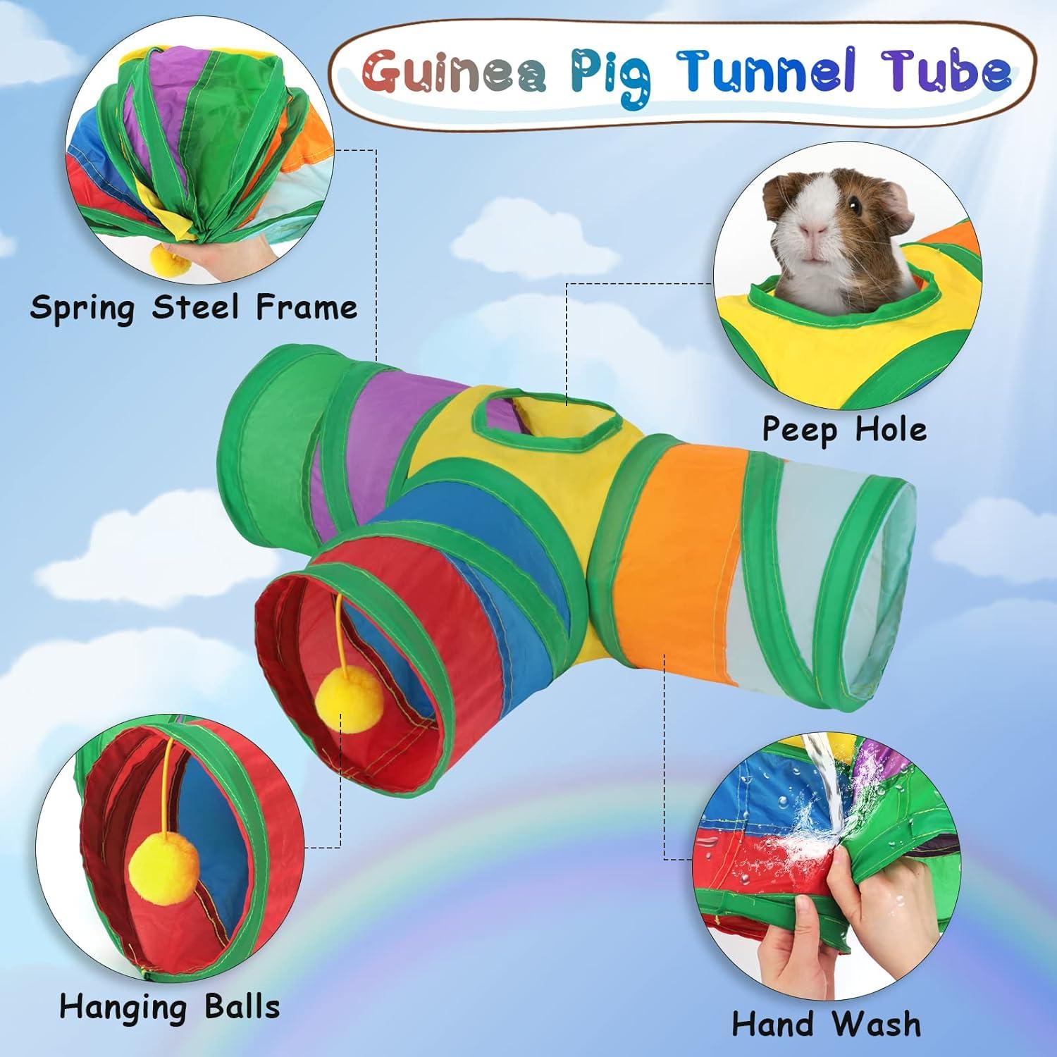 Túnel Colapsable para Mascotas YUEPET 3 Vías 44.5x14.9 cm