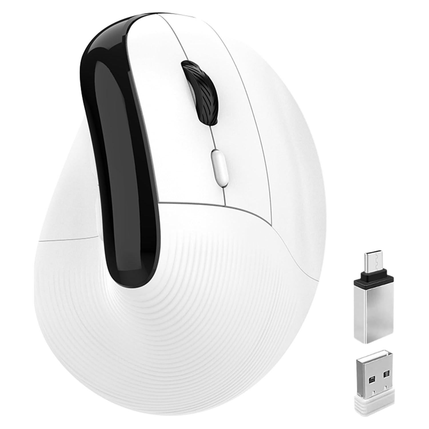 Ratón Ergonómico Inalámbrico Quntee Vertical 4000DPI USB-C