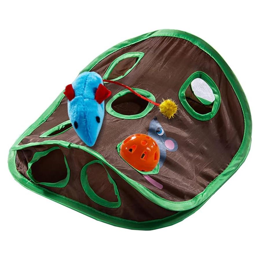 Juguete Interactivo para Gatos Alnicov 9 Agujeros de Poliester