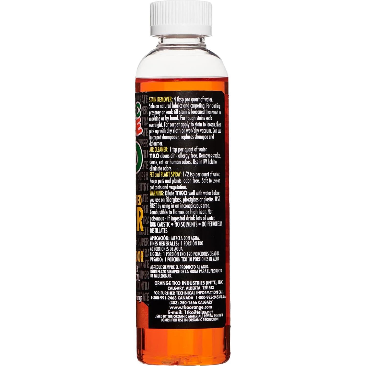 Limpiador Concentrado Naranja TKO 227g - Ecológico y Seguro