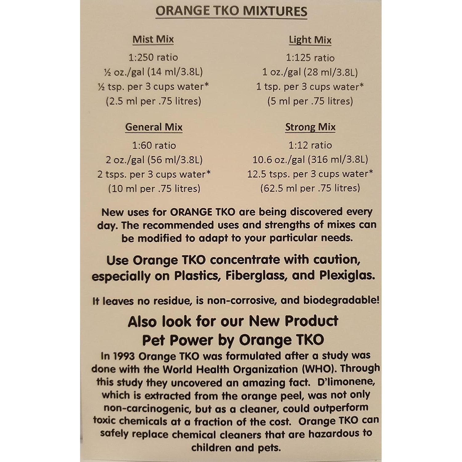 Limpiador Concentrado Naranja TKO 227g - Ecológico y Seguro