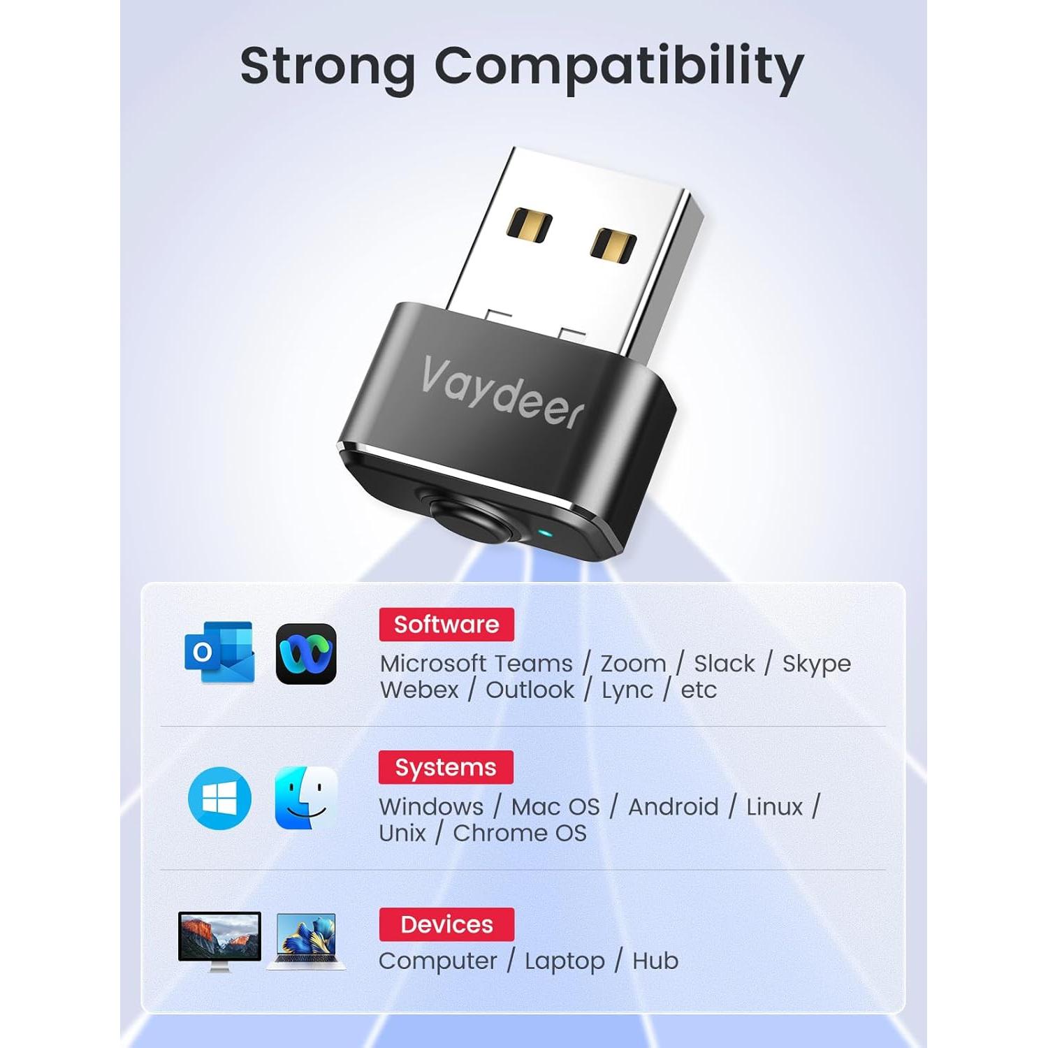 Jiggler de Ratón USB VAYDEER Mini de Metal 100% Indetectable