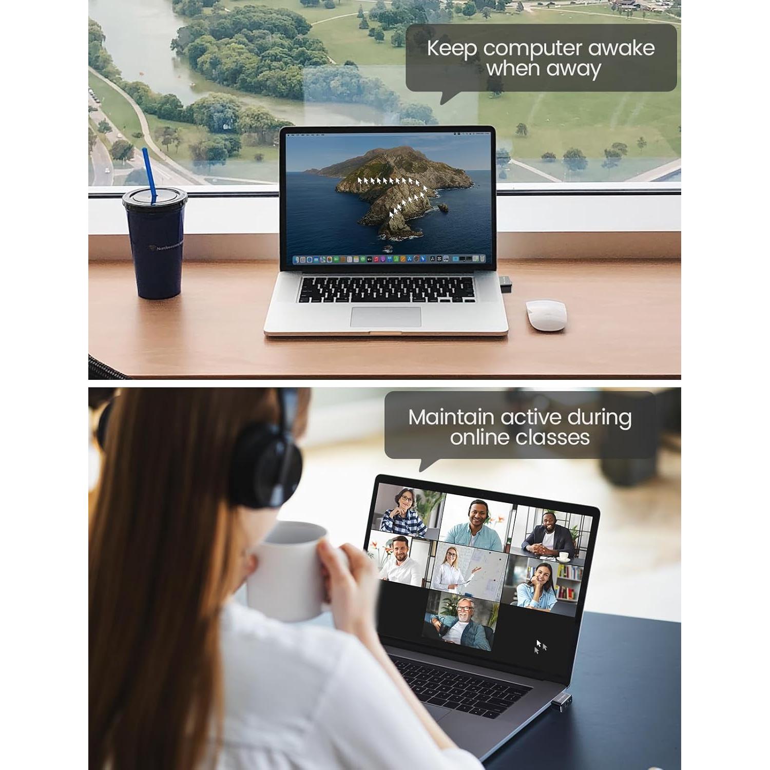 Jiggler de Ratón USB VAYDEER Mini de Metal 100% Indetectable