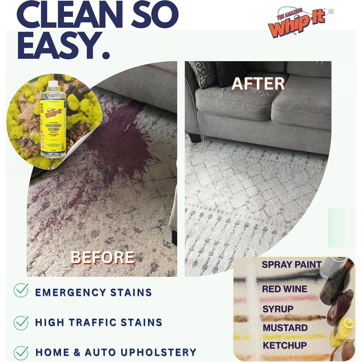 Limpiador Multiusos Concentrado Whip-It 32 oz - Ecológico