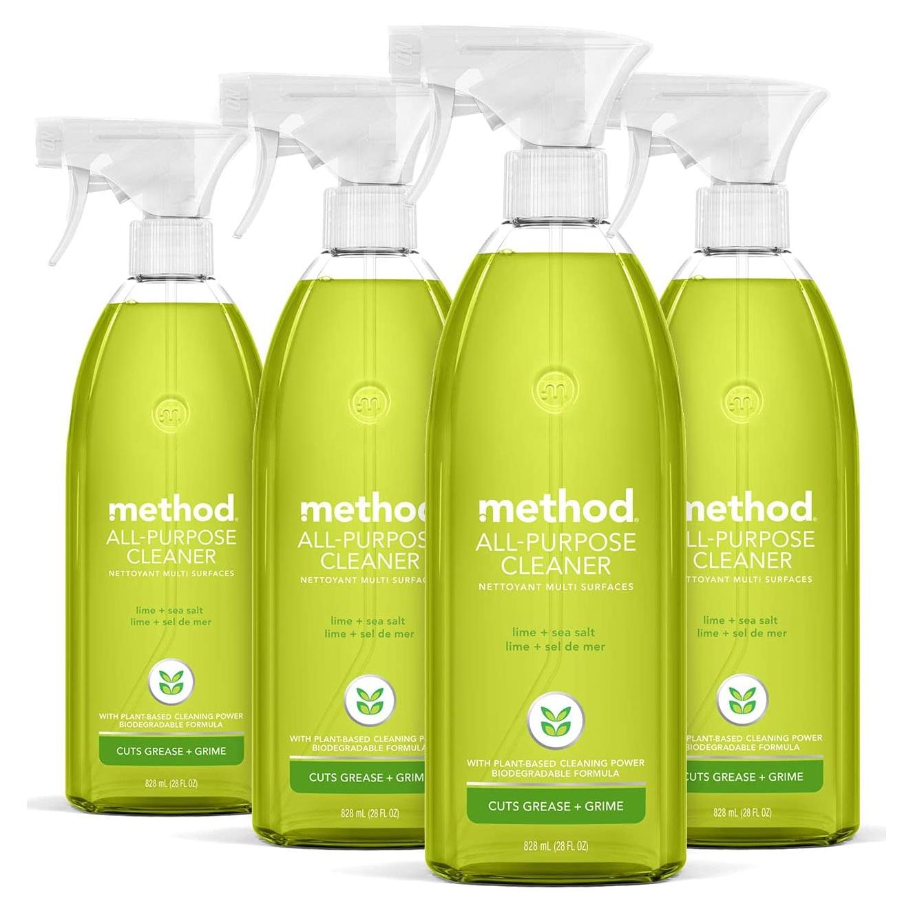 Limpiador Multiusos Method 828 ml Lima + Sal Marina (Paquete de 4)