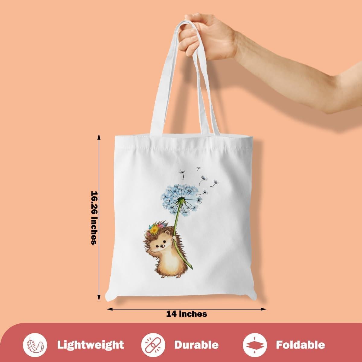 Bolsa de Compras Reutilizable Erizo Multicolor 35x41 cm