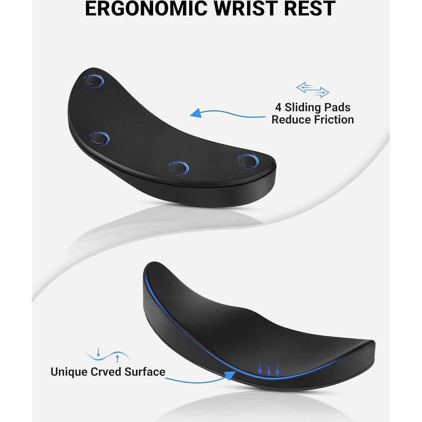 Reposamuñecas Ergonómico SARDVISA SVWR para Ratón - 2 Piezas
