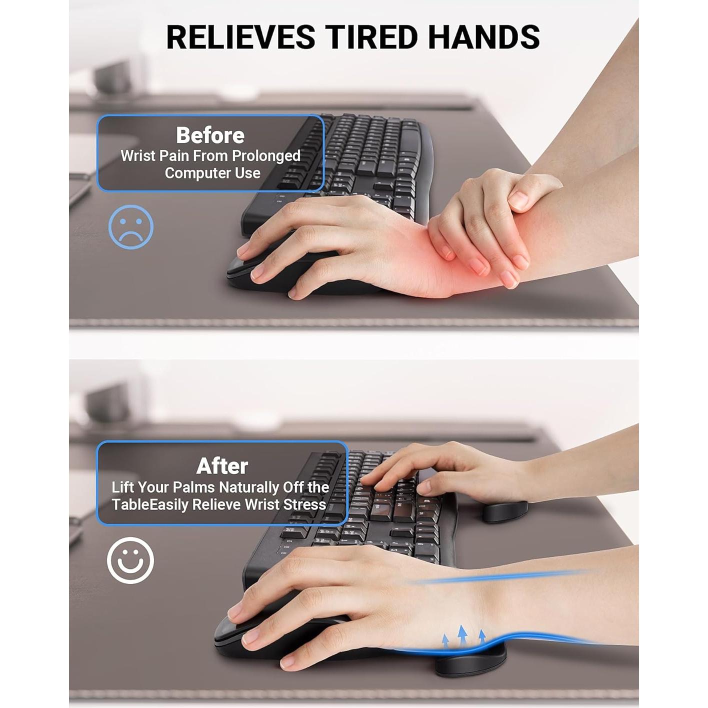 Reposamuñecas Ergonómico SARDVISA SVWR para Ratón - 2 Piezas