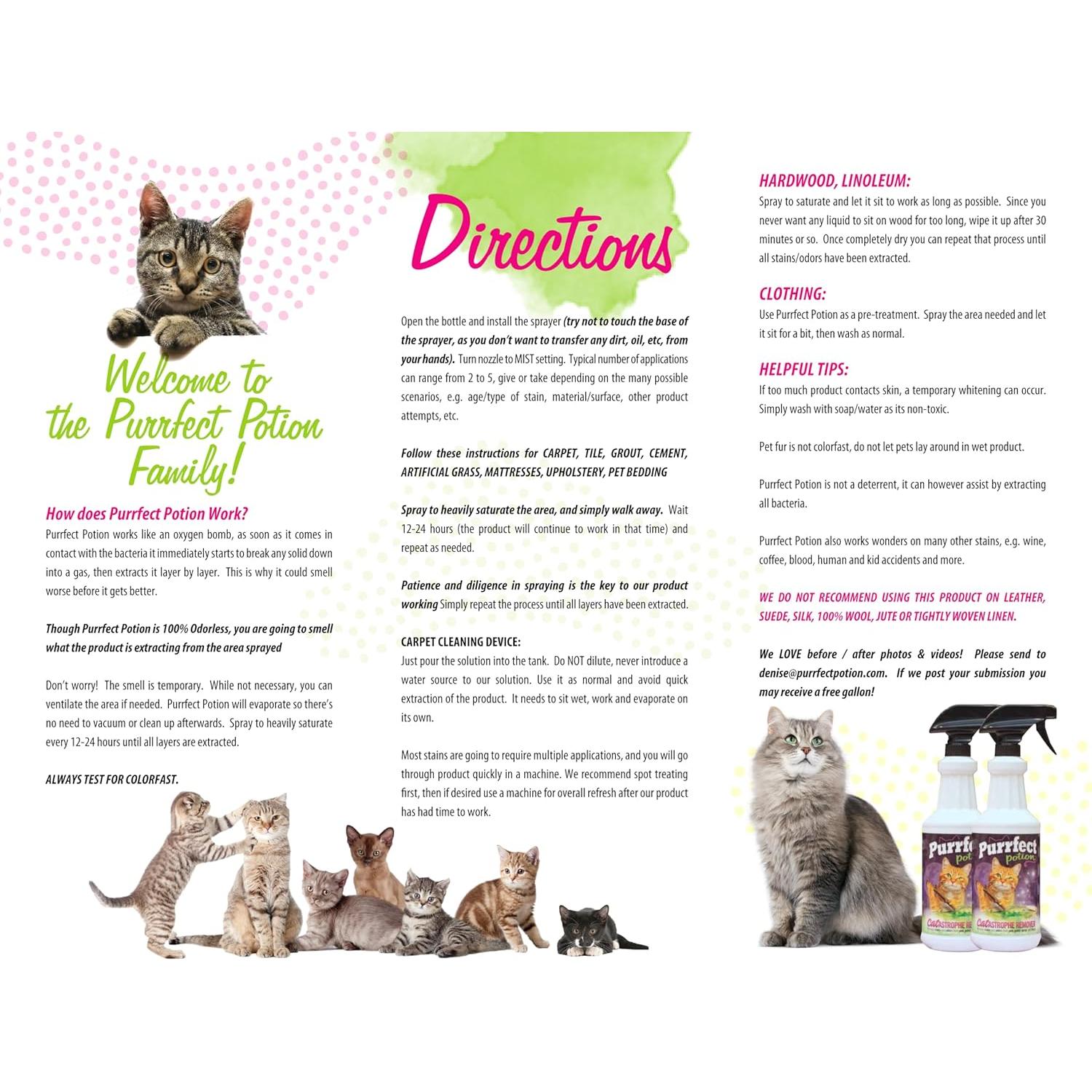 Removedor de Manchas y Olores Purrfect Potion 946ml