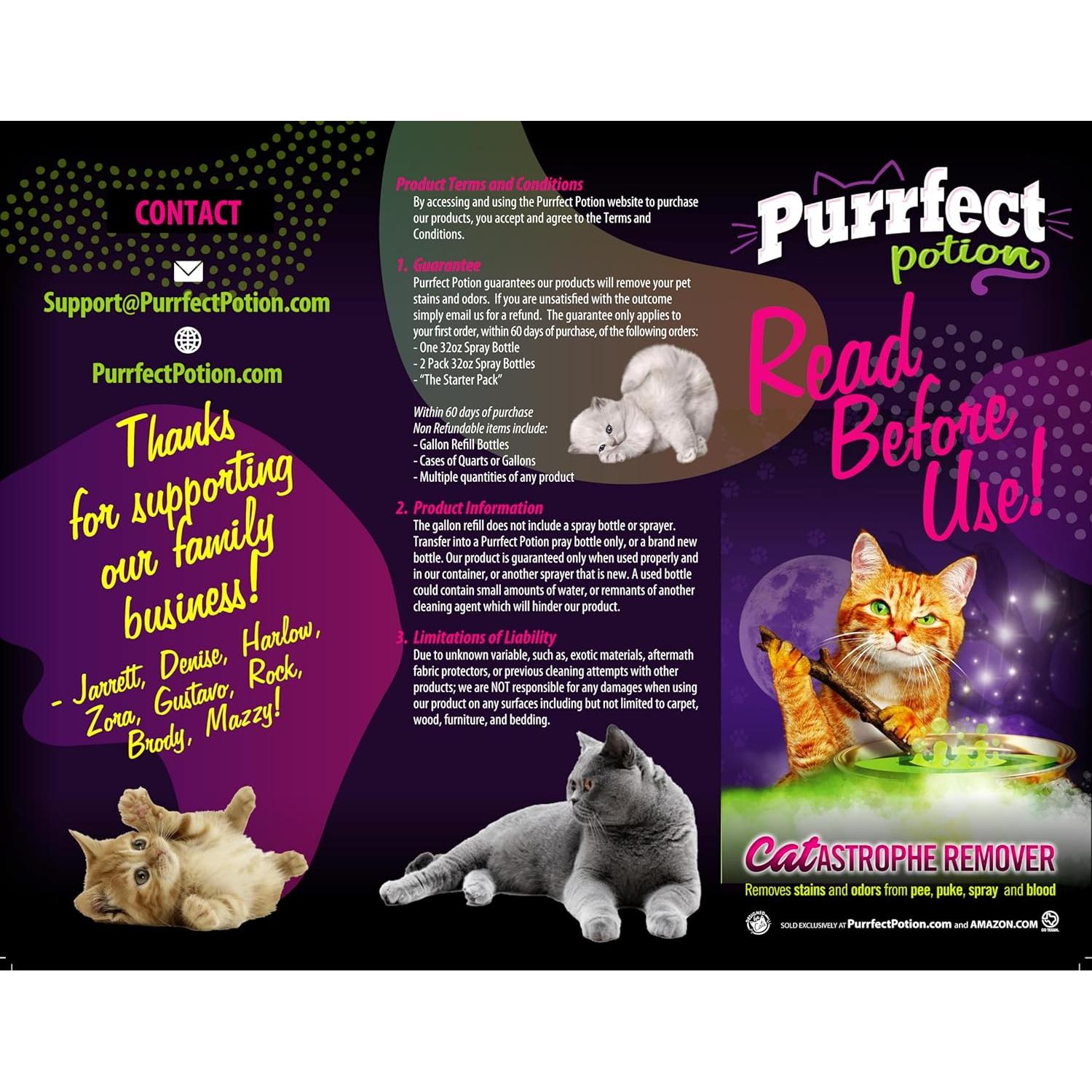 Removedor de Manchas y Olores Purrfect Potion 946ml