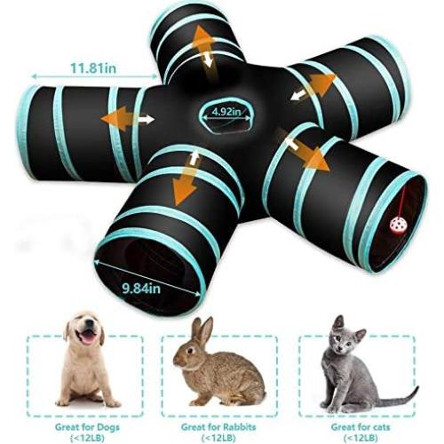 Túnel de Gato 5 Vías GUSTYLE Casa de Juego Colapsable