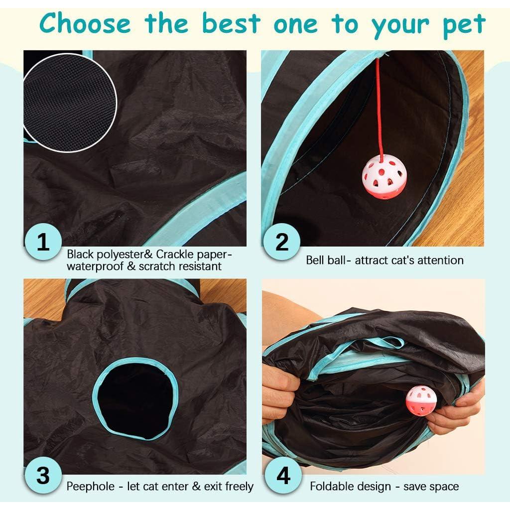 Túnel de Gato 5 Vías GUSTYLE Casa de Juego Colapsable