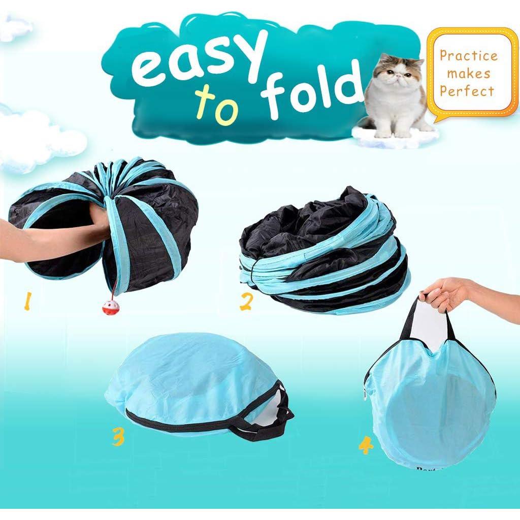 Túnel de Gato 5 Vías GUSTYLE Casa de Juego Colapsable