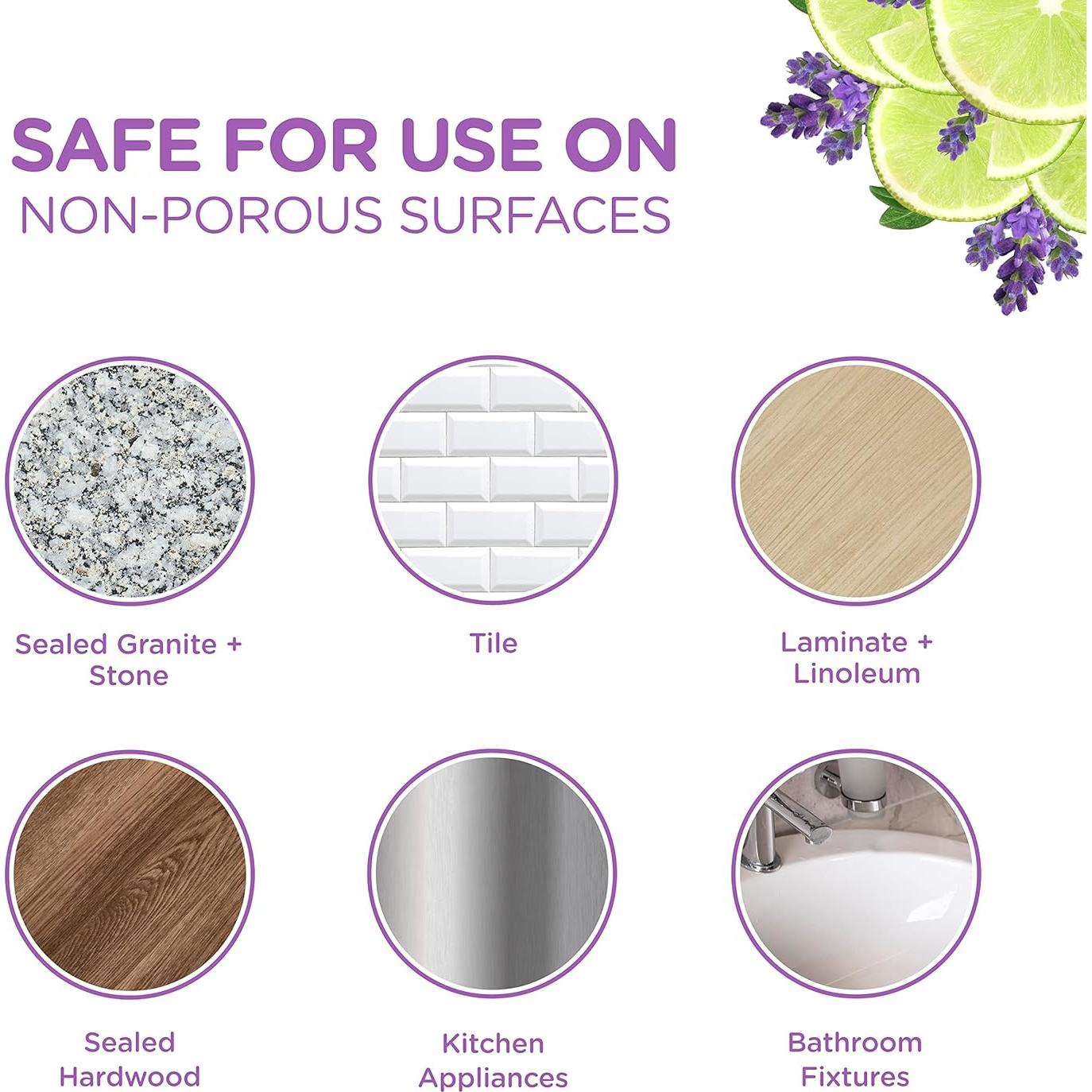 Limpiador de Encimeras Biodegradable Sapadilla 473ml Lavanda Lima