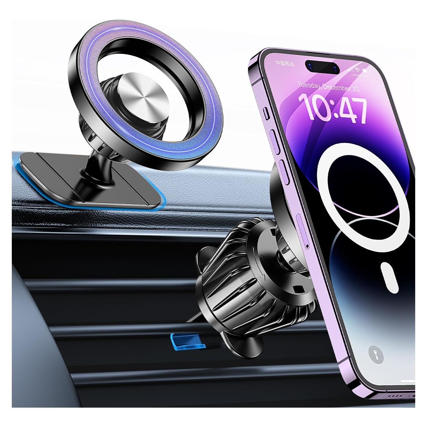 Soporte Magnético para Coche Kaistyle Magsafe 360° Negro