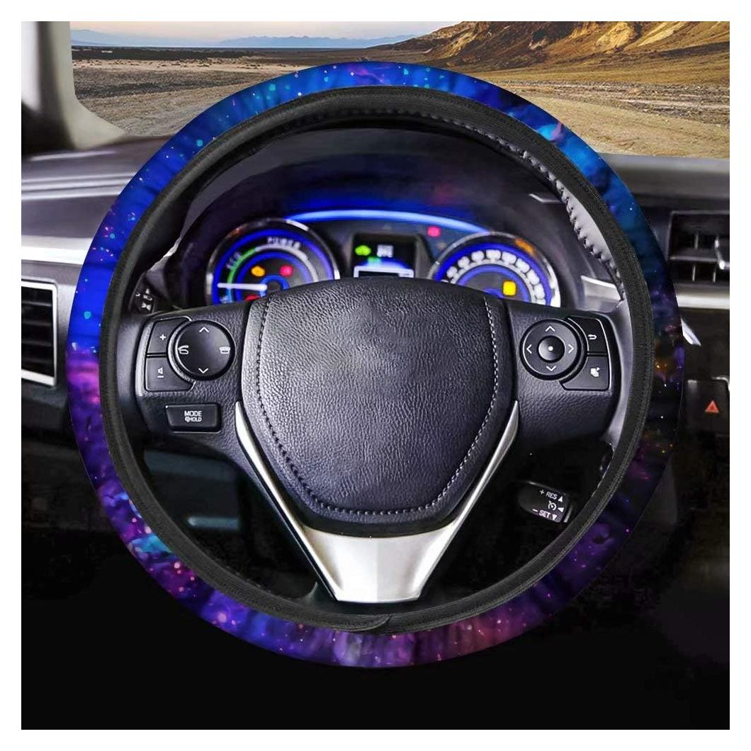 Cubierta de Volante AFPANQZ 14-15" Neopreno Antideslizante Azul Púrpura