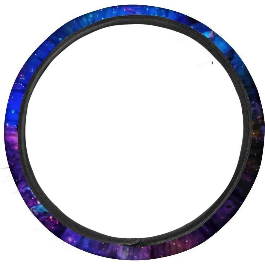 Cubierta de Volante AFPANQZ 14-15" Neopreno Antideslizante Azul Púrpura