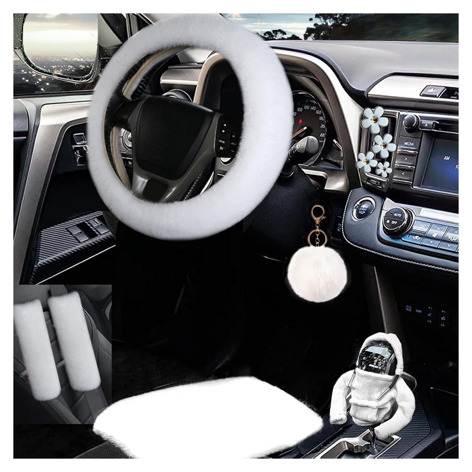 Juego de 10 Fundas de Volante Esponjosas YSLSLOO - Blanco