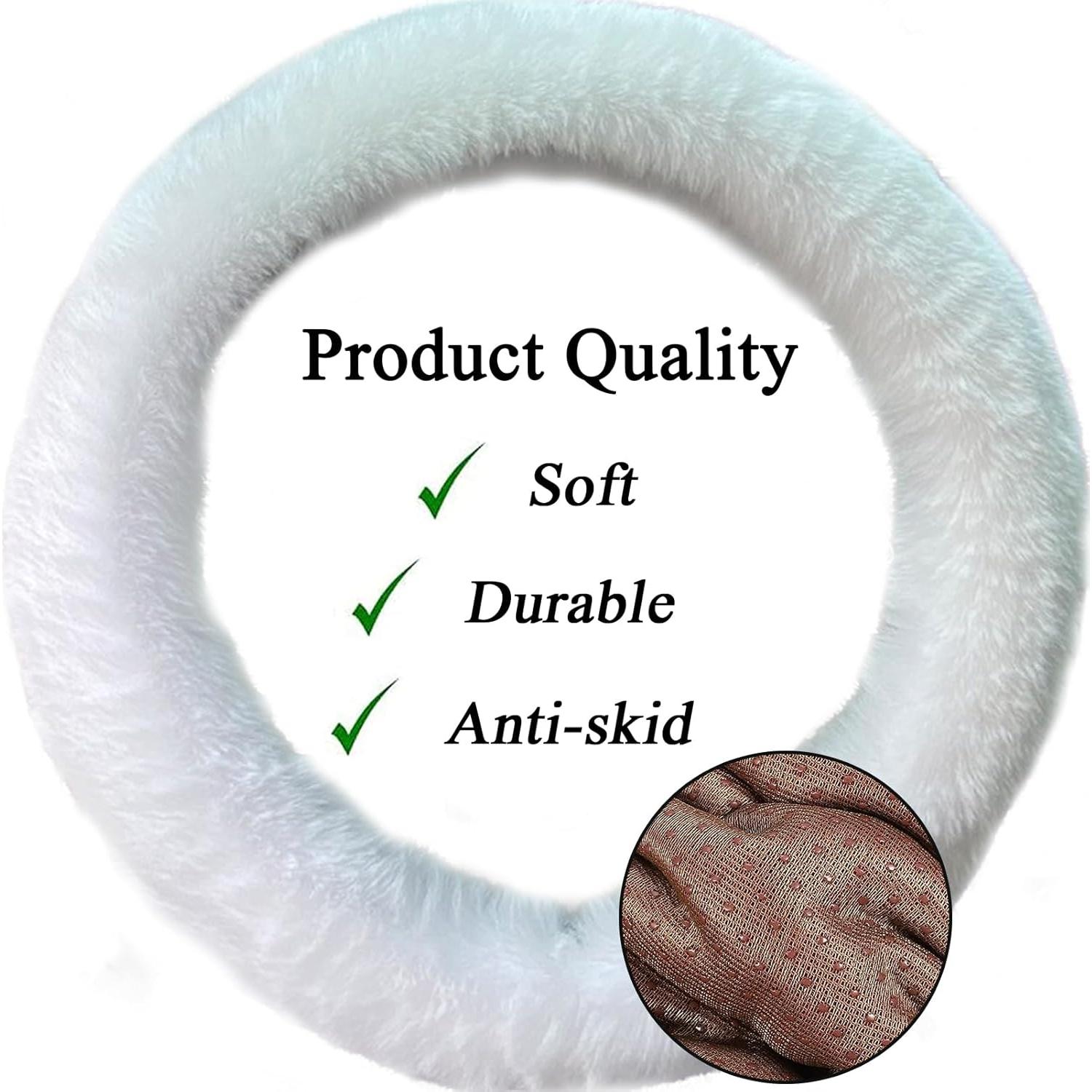 Juego de 10 Fundas de Volante Esponjosas YSLSLOO - Blanco