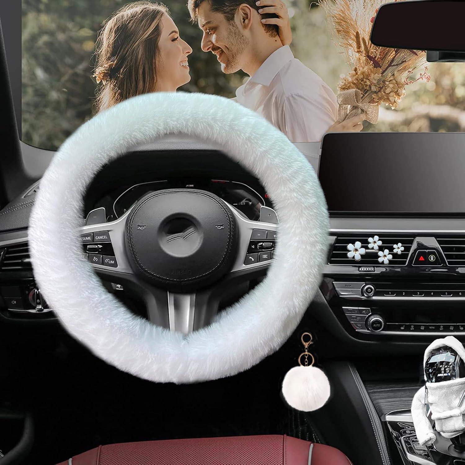 Juego de 10 Fundas de Volante Esponjosas YSLSLOO - Blanco