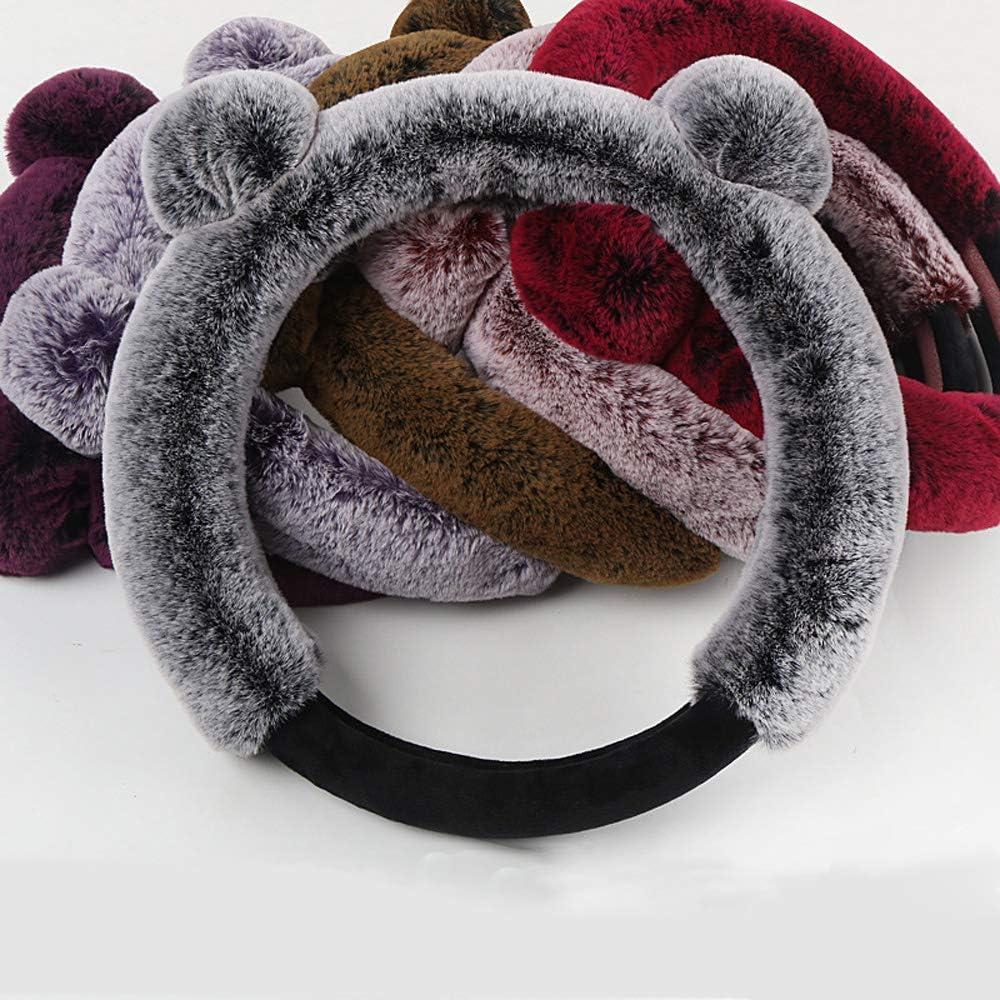 Funda de Volante Cxtiy 15" Esponjosa Invierno Panda Gris