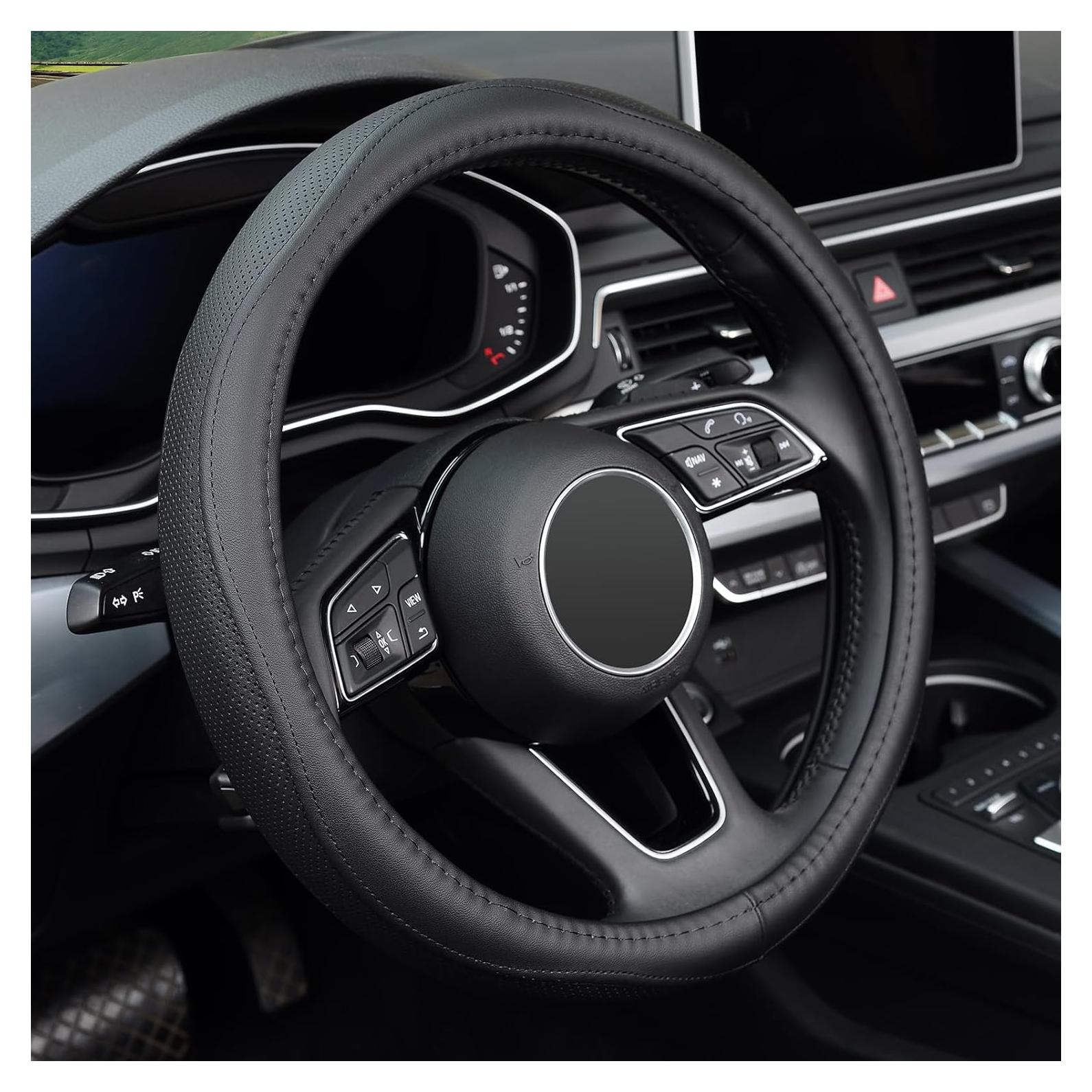 Funda de Volante KAFEEK Universal 37-39 cm Cuero Microfibra