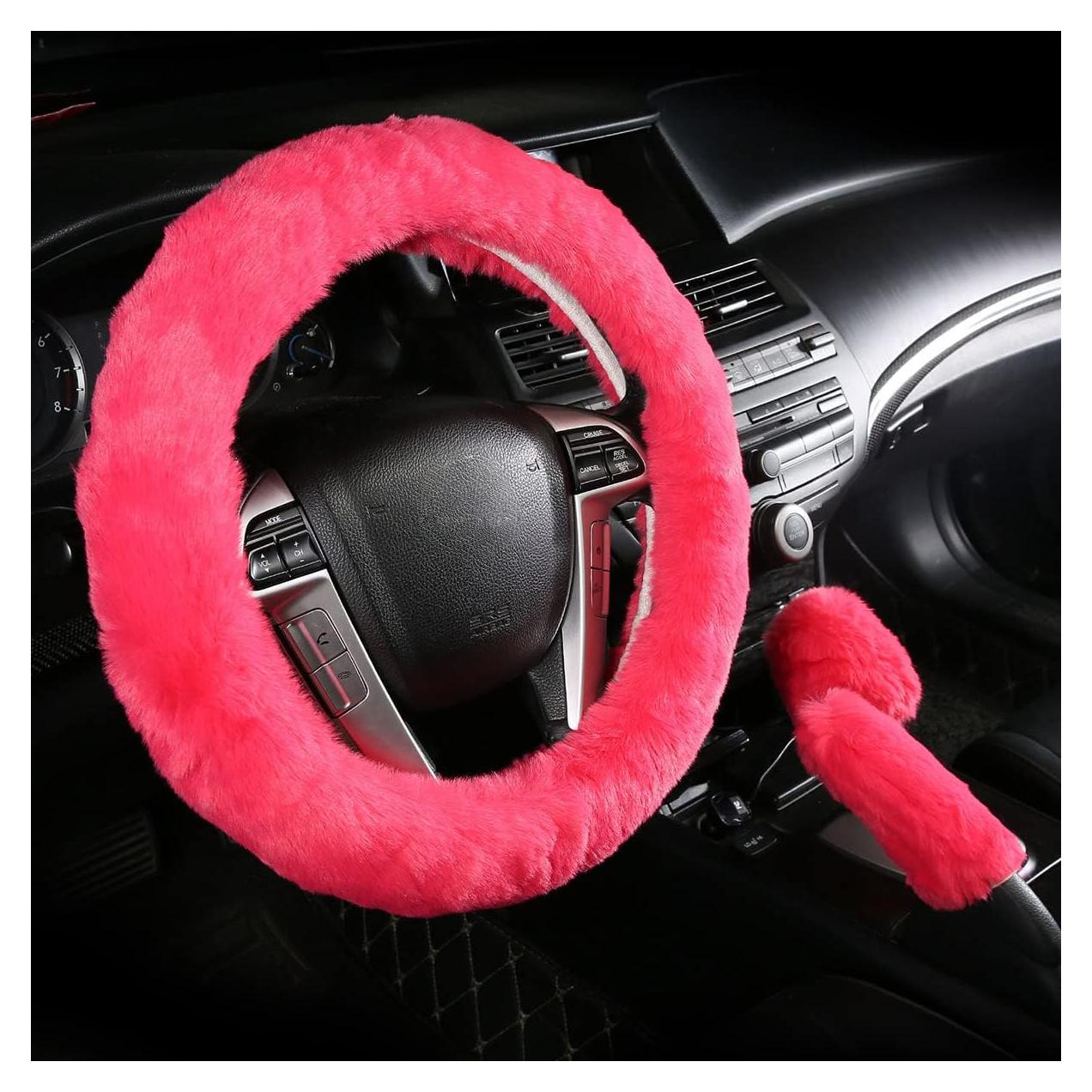 Funda de Volante Cxtiy gx008 Piel Sintética Rosa 3 Pcs