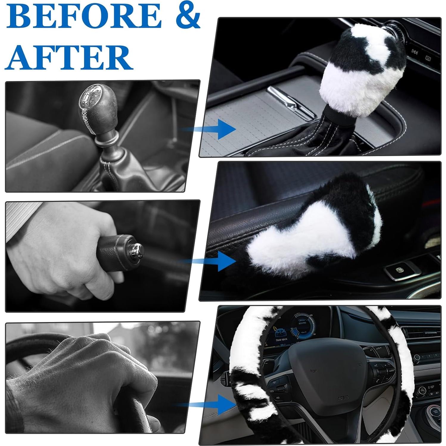 Conjunto de Accesorios para Automóvil Hovom 4PCS Diseño Vaca