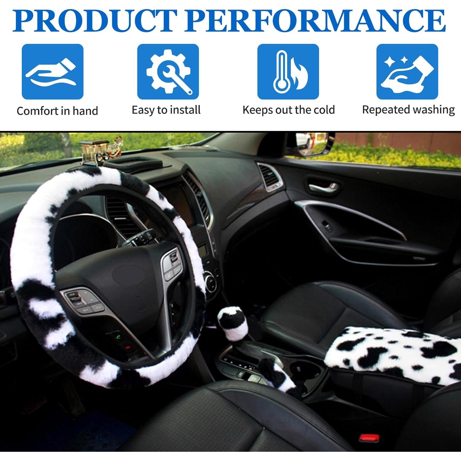 Conjunto de Accesorios para Automóvil Hovom 4PCS Diseño Vaca