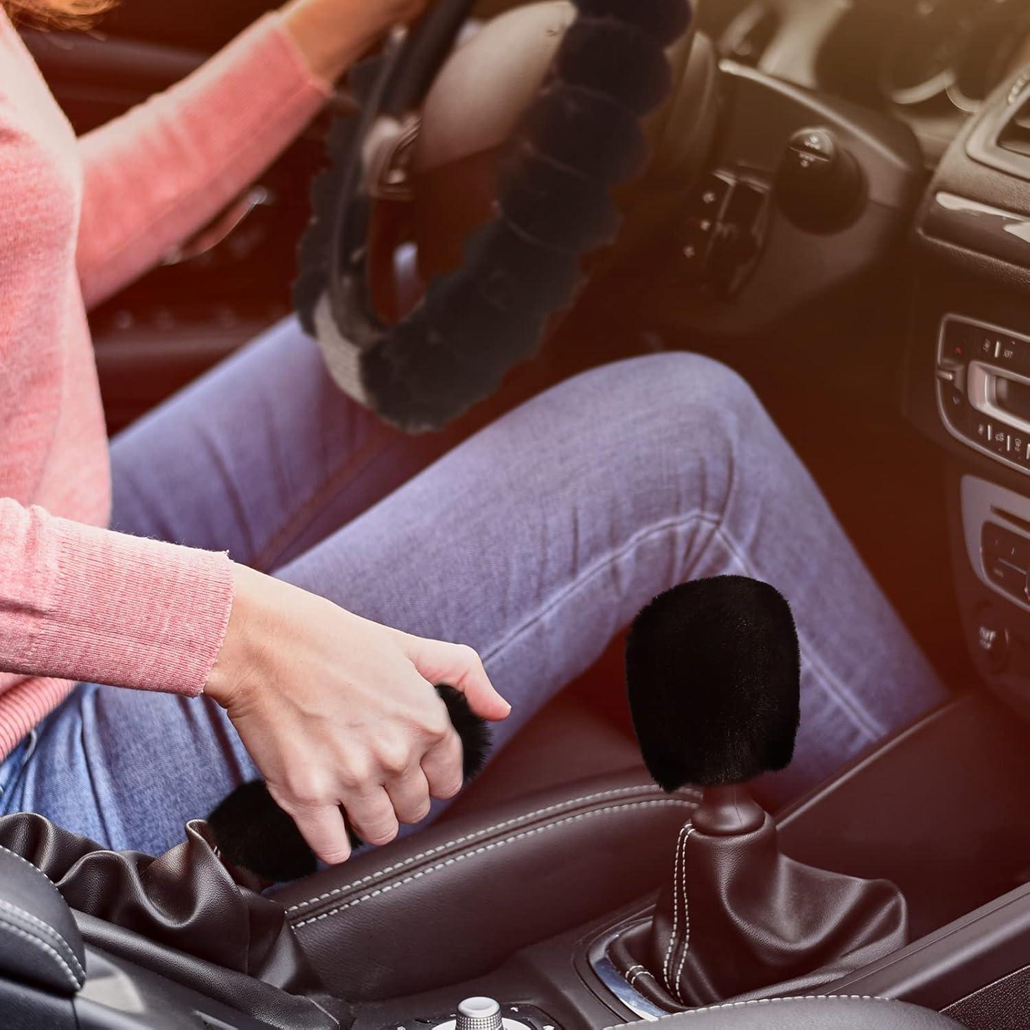 Conjunto de Accesorios de Coche Fabbay 6 Piezas Negro Esponjoso