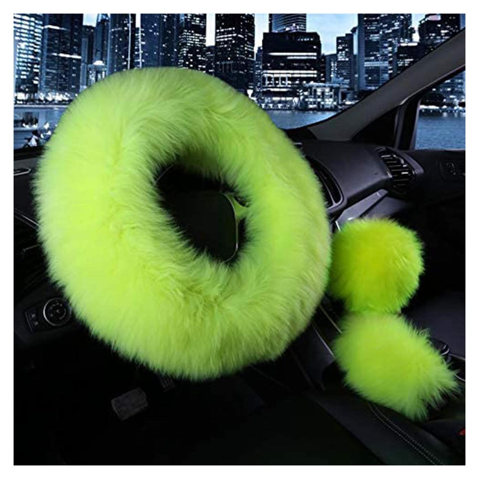 Juego de 3 Fundas para Volante y Palanca SPANICE Verde