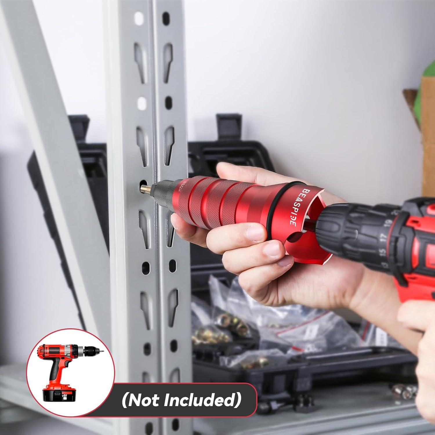 Kit de Adaptador de Taladro Eléctrico Beaspire 10 Mandriles 50 Tuercas