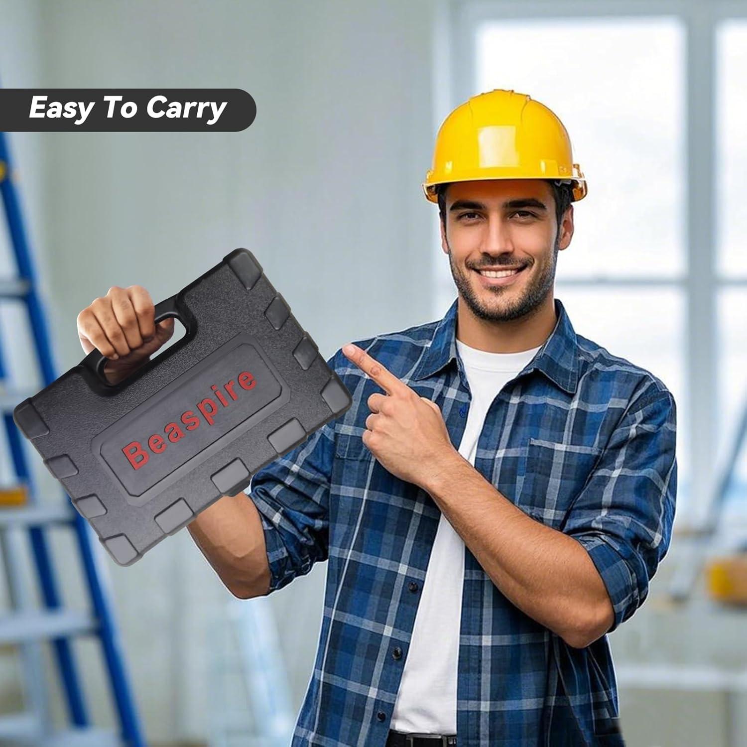 Kit de Adaptador de Taladro Eléctrico Beaspire 10 Mandriles 50 Tuercas