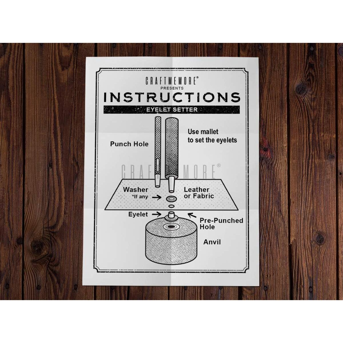 Kit de Herramientas para Ojetes CRAFTMEMORE 3/16" (5mm)