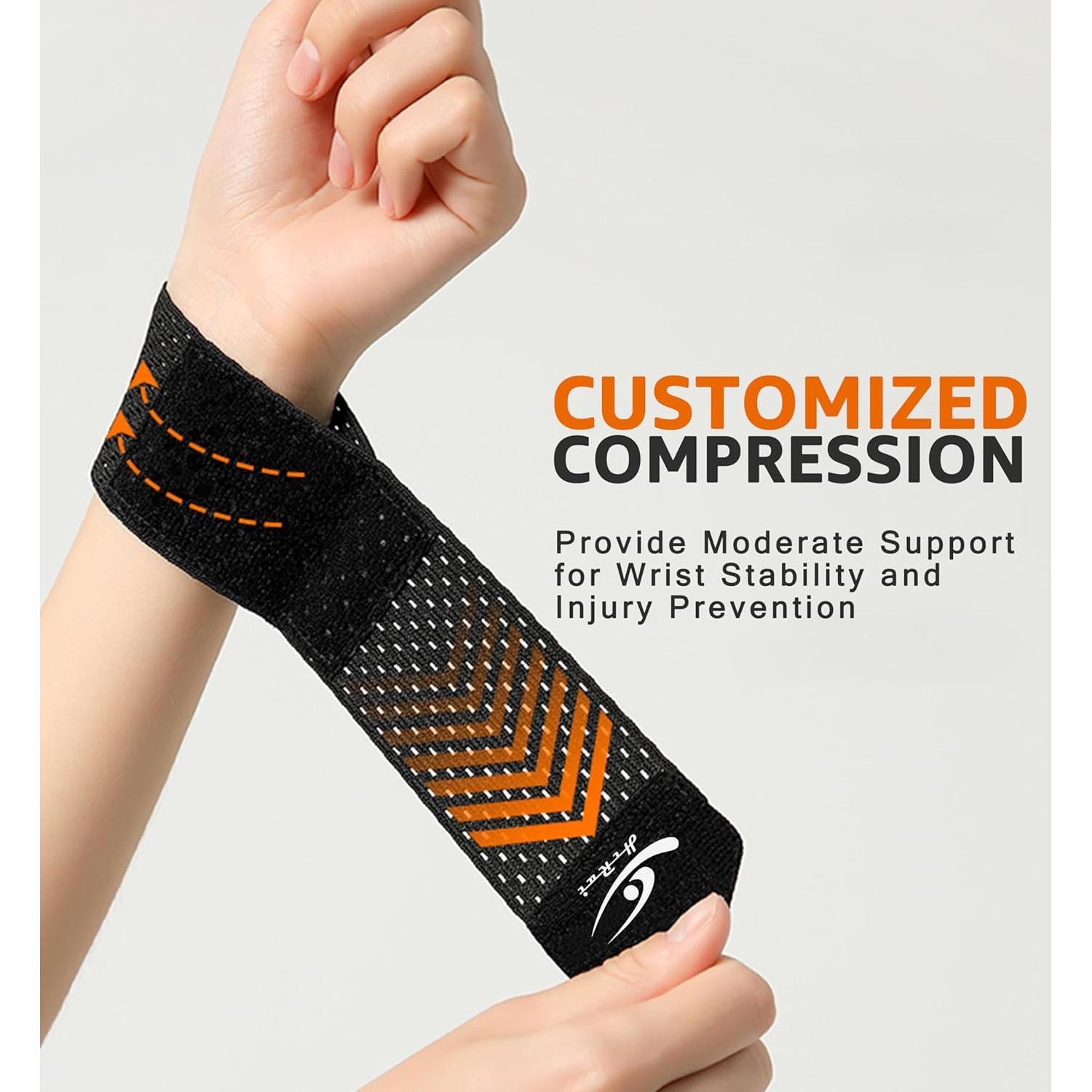 Muñequera de Compresión HiRui - Soporte para Muñeca Pequeño Negro